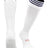 TCK White/Navy / Medium Premier Soccer Socks with Fold Down Stripes