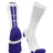 TCK White/Purple / Large Baseline 3.0 Athletic Crew Socks Adult Sizes Team Colors
