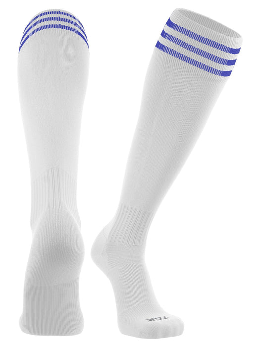 TCK White/Royal / Medium Finale Soccer Socks 3-Stripes