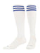 TCK White/Royal / Medium Finale Soccer Socks 3-Stripes