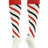 TCK White/Scarlet/Black / Large Candy Stripes Softball Socks Knee High