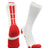 TCK White/Scarlet / Large Baseline 3.0 Athletic Crew Socks Adult Sizes Team Colors