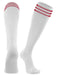 TCK White/Scarlet / Medium Finale Soccer Socks 3-Stripes