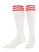 TCK White/Scarlet / Medium Finale Soccer Socks 3-Stripes