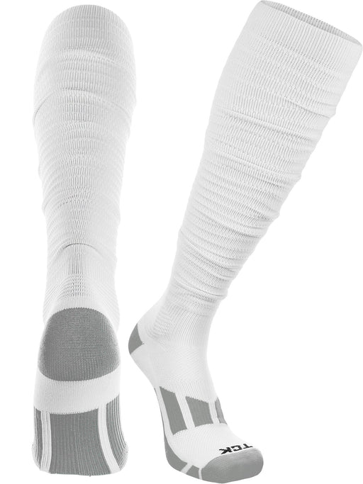 Long Football Scrunch Socks Boys and Men s Sizes White and Pink TCK