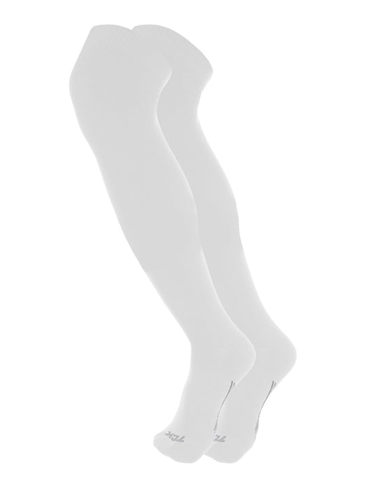 TCK White / X-Large Dugout Over the Knee Baseball Socks | Elite Athletic Sock