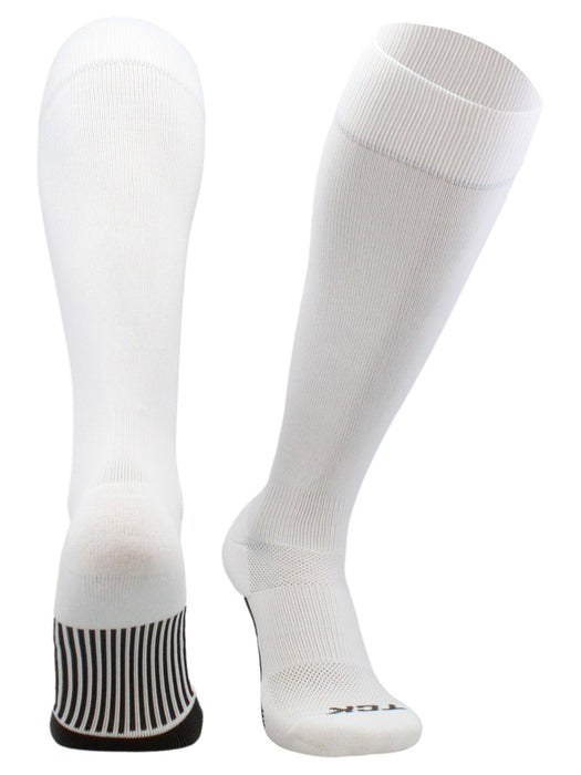 TCK White / X-Large Elite Performance Baseball Socks Dugout Solid Team Colors