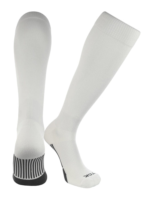 TCK White / X-Large Elite Performance Baseball Socks Dugout Solid Team Colors