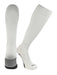 TCK White / X-Large Elite Performance Baseball Socks Dugout Solid Team Colors