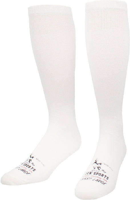 TCK White / X-Large Sanitary Socks Flat Knit Cotton