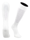TCK White / X-Large Soccer Socks Youth Toddler Adult Fold Down Top MS Multisport Tube Socks