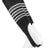 TCK Black/White/Graphite / Large Striped Baseball Stirrups 7 Inch Pattern D