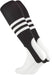 TCK Black/White / Medium Striped Baseball Stirrups 7 Inch Pattern B