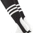 TCK Black/White / Medium Striped Baseball Stirrups 7 Inch Pattern B