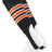 TCK Black/White/Orange / Medium Striped Baseball Stirrups 7 Inch Pattern D