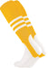 TCK Gold/White / Medium Striped Baseball Stirrups 7 Inch Pattern B