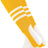 TCK Gold/White / Medium Striped Baseball Stirrups 7 Inch Pattern B