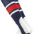 TCK Navy/White/Scarlet / Large Striped Baseball Stirrups 7 Inch Pattern E