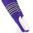 TCK Purple/White/Black / Medium Striped Baseball Stirrups 7 Inch Pattern D