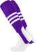 TCK Purple/White / Medium Striped Baseball Stirrups 7 Inch Pattern B