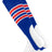 TCK Royal/White/Scarlet / Medium Striped Baseball Stirrups 7 Inch Pattern D