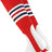 TCK Scarlet/White/Navy / Large Striped Baseball Stirrups 7 Inch Pattern I