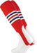 TCK Scarlet/White/Navy / Large Striped Baseball Stirrups 7 Inch Pattern I
