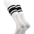 TCK White/Black / Large White Stirrups for Softball and Baseball with Stripes
