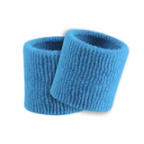 TCK Columbia Blue / One Size Made in USA Universal Fit 3.5" Terry Wristbands – Performance Moisture-Wicking Sweatbands (Pair)