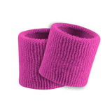 TCK Fuchsia / One Size Made in USA Universal Fit 3.5" Terry Wristbands – Performance Moisture-Wicking Sweatbands (Pair)