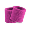 TCK Fuchsia / One Size Made in USA Universal Fit 3.5" Terry Wristbands – Performance Moisture-Wicking Sweatbands (Pair)