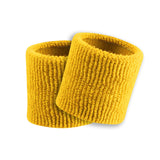 TCK Gold / One Size Made in USA Universal Fit 3.5" Terry Wristbands – Performance Moisture-Wicking Sweatbands (Pair)