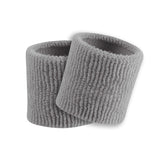 TCK Grey / One Size Made in USA Universal Fit 3.5" Terry Wristbands – Performance Moisture-Wicking Sweatbands (Pair)
