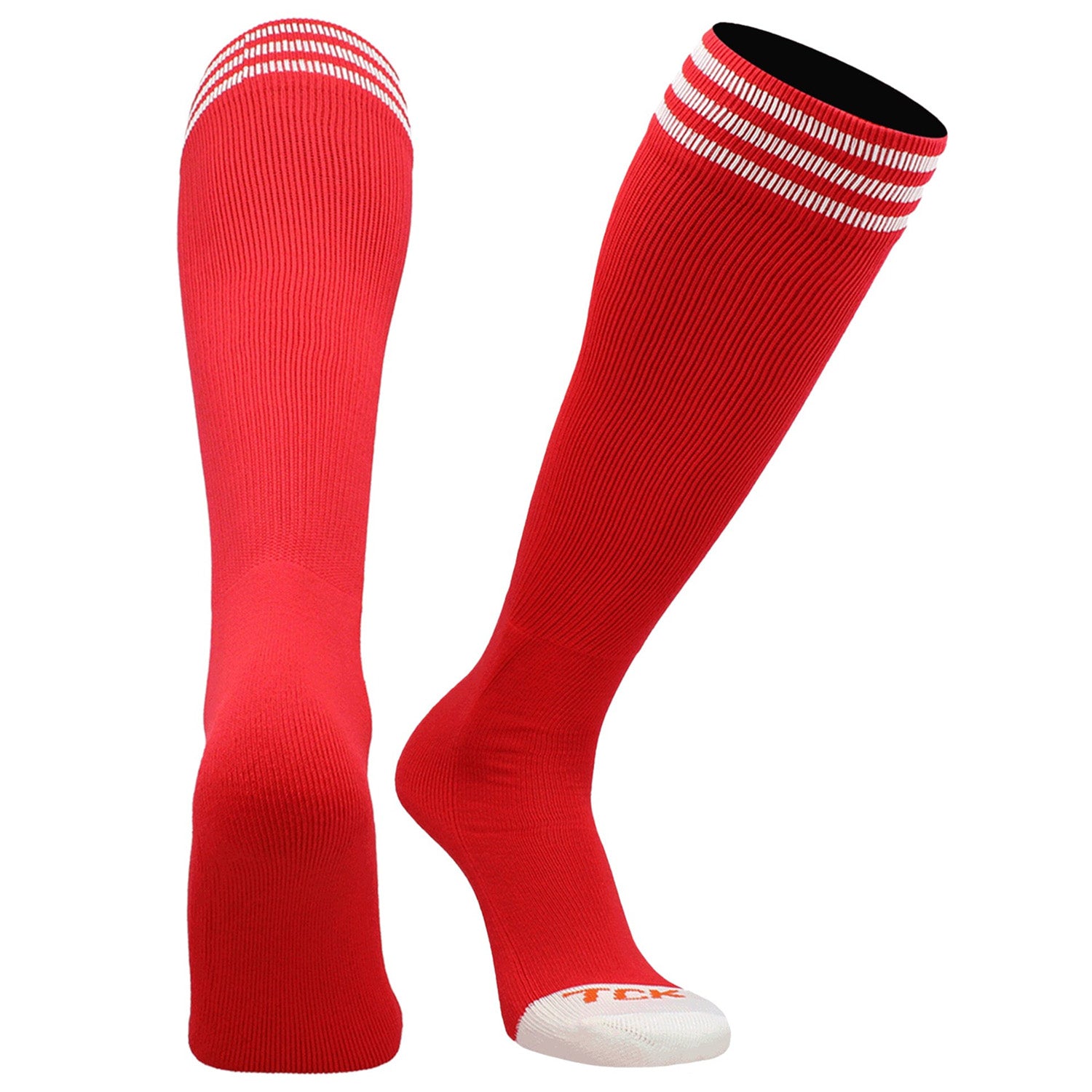 red toddler size soccer socks